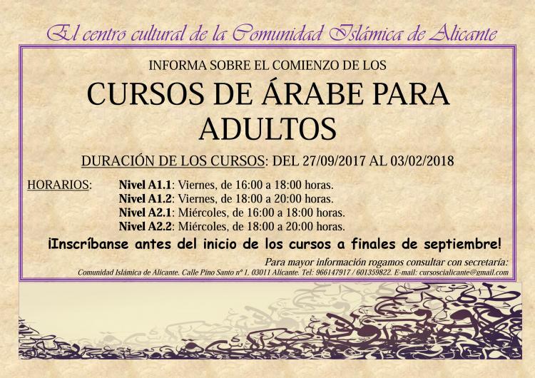 Curso Árabe para adultos