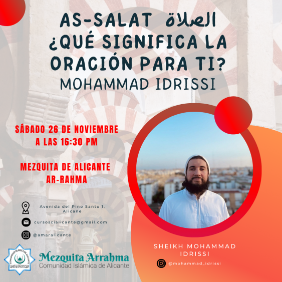 Evento: Oración islámica. Sábado 26/11/2022